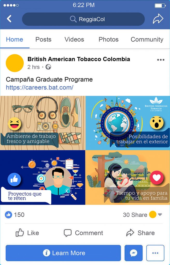 Redes sociales British American Tobacco